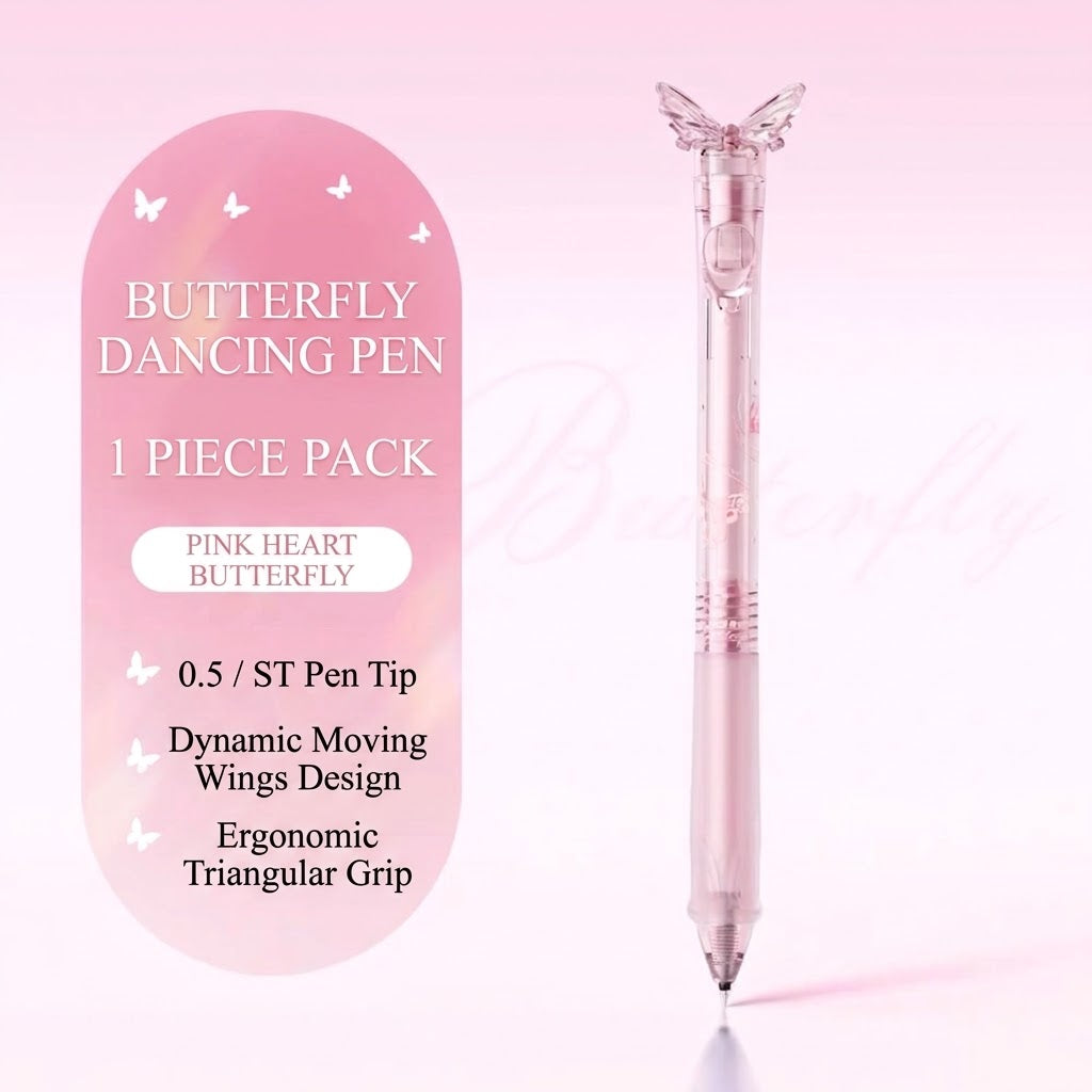 Cute Butterfly Fidget Gel Pen