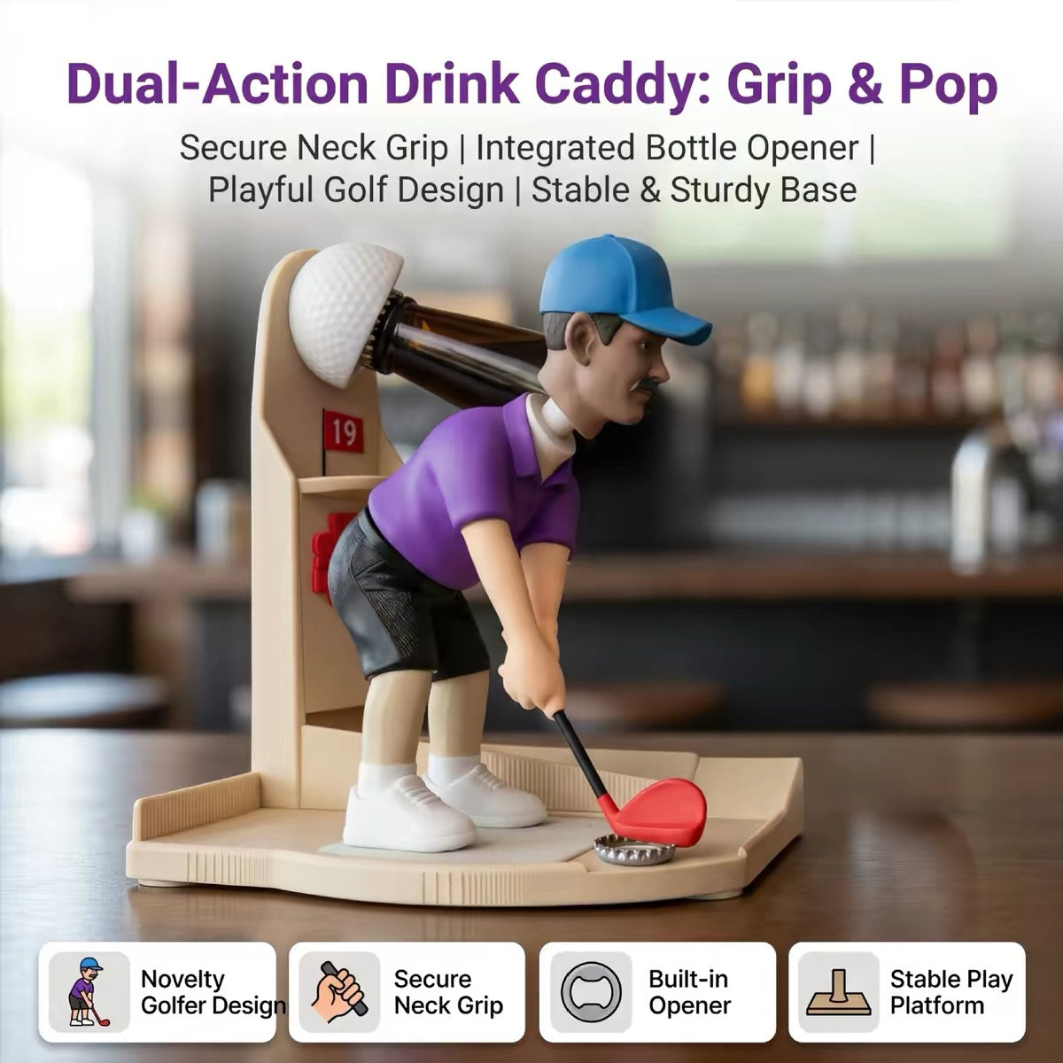 Golf Bottle Cap Opener