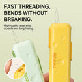 Automatic Needle Threader & Seam Ripper with Built-In Magnetic Storage