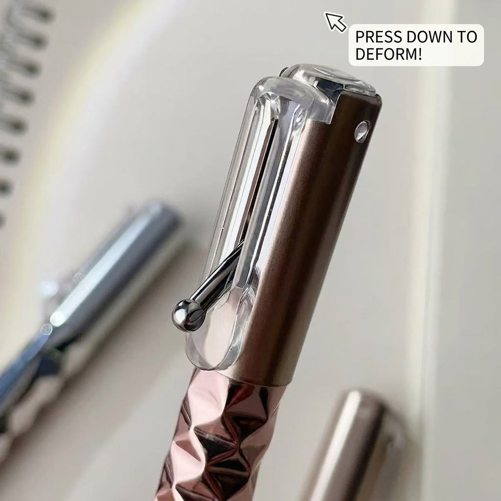 3D Diamond Geometric Deformable Fidget Gel Pen