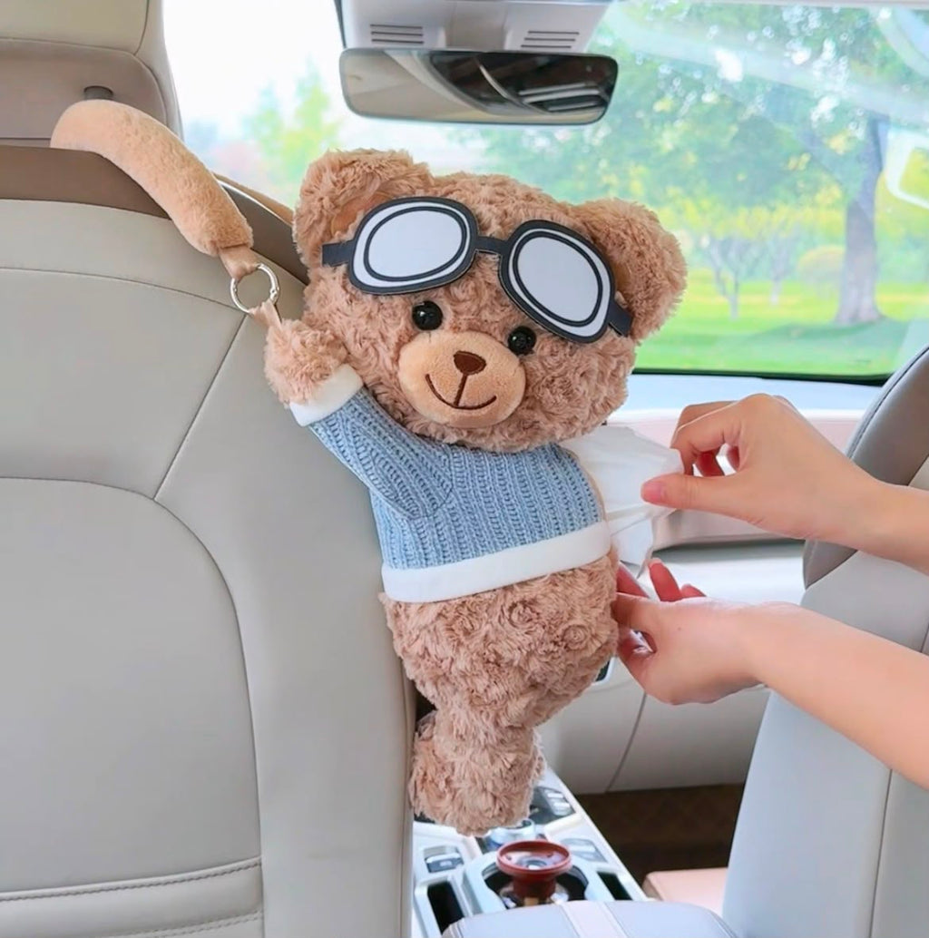 Hanging Dog Car Tissue Holder
