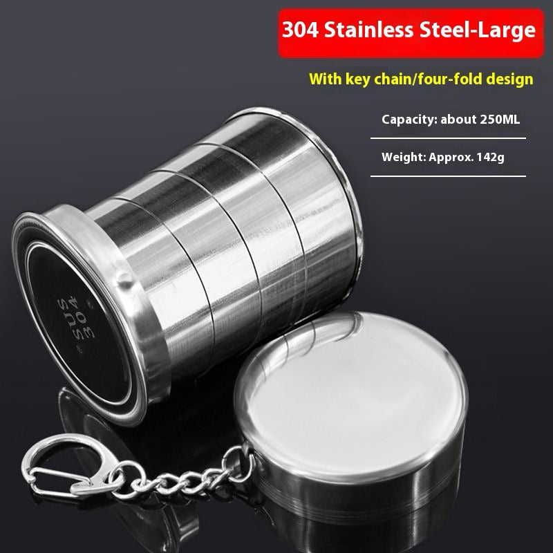Stainless Steel Folding Travel Water Cup