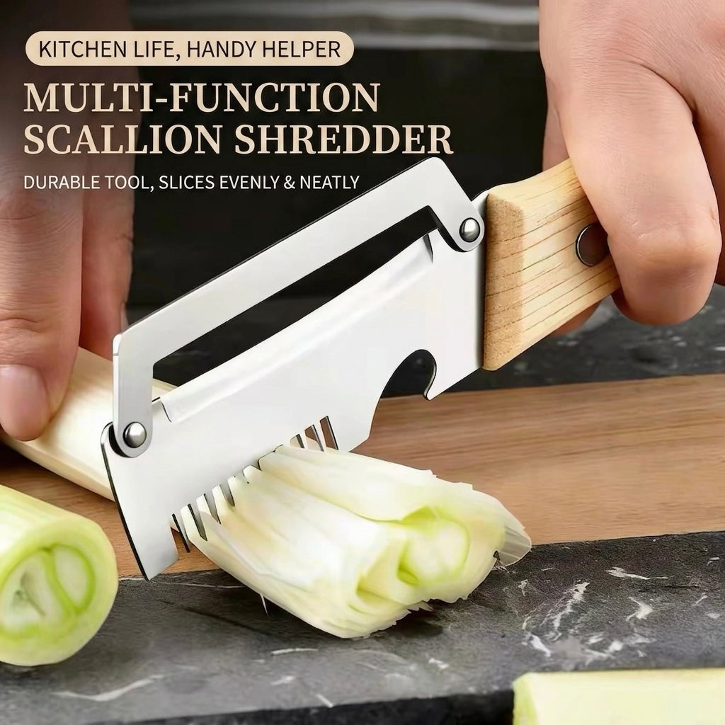 Wooden Handle Stainless Steel Peeler, Cutter & Opener