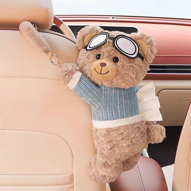 Hanging Dog Car Tissue Holder