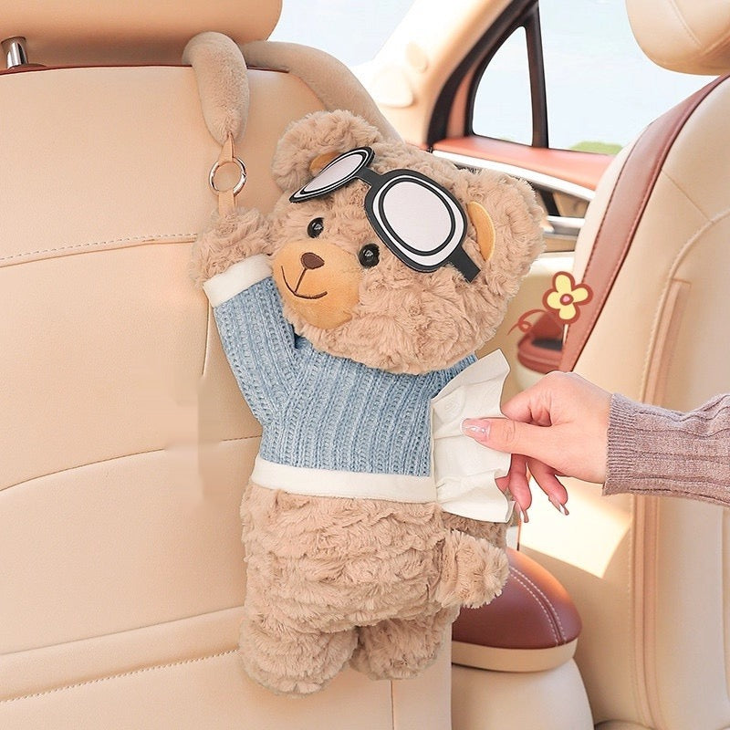 Hanging Dog Car Tissue Holder