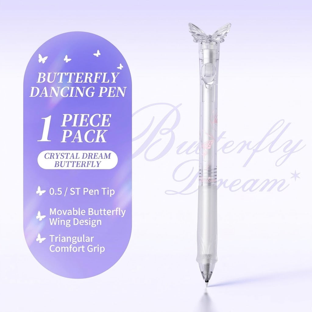 Cute Butterfly Fidget Gel Pen