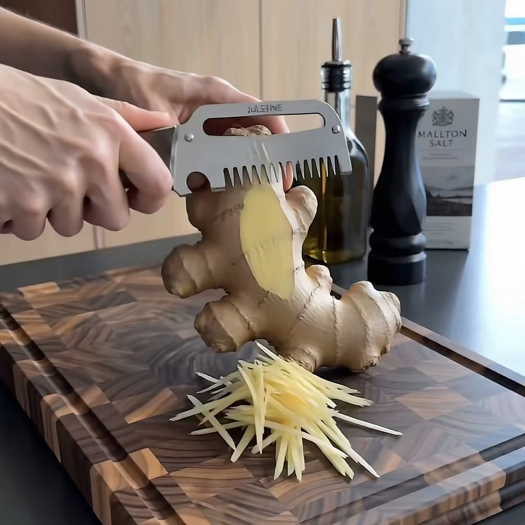 Wooden Handle Stainless Steel Peeler, Cutter & Opener