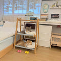 Double Layer Solid Wood Cat Hammock Bed