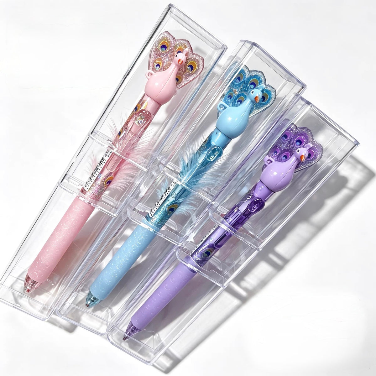 Peacock Press Gel Pens Set – Quick-Drying Black Ink Pens