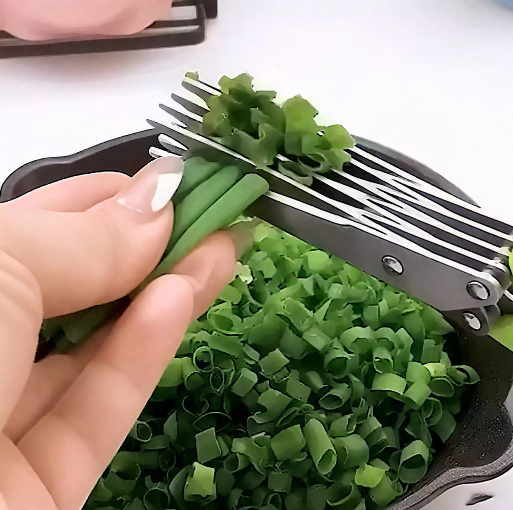 Multi-Blade Herb Shears & Cutter Tool For Kitchen