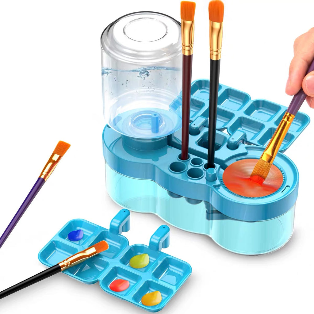 Multifunctional Paint Brush Rinser & Paint Tray Organizer