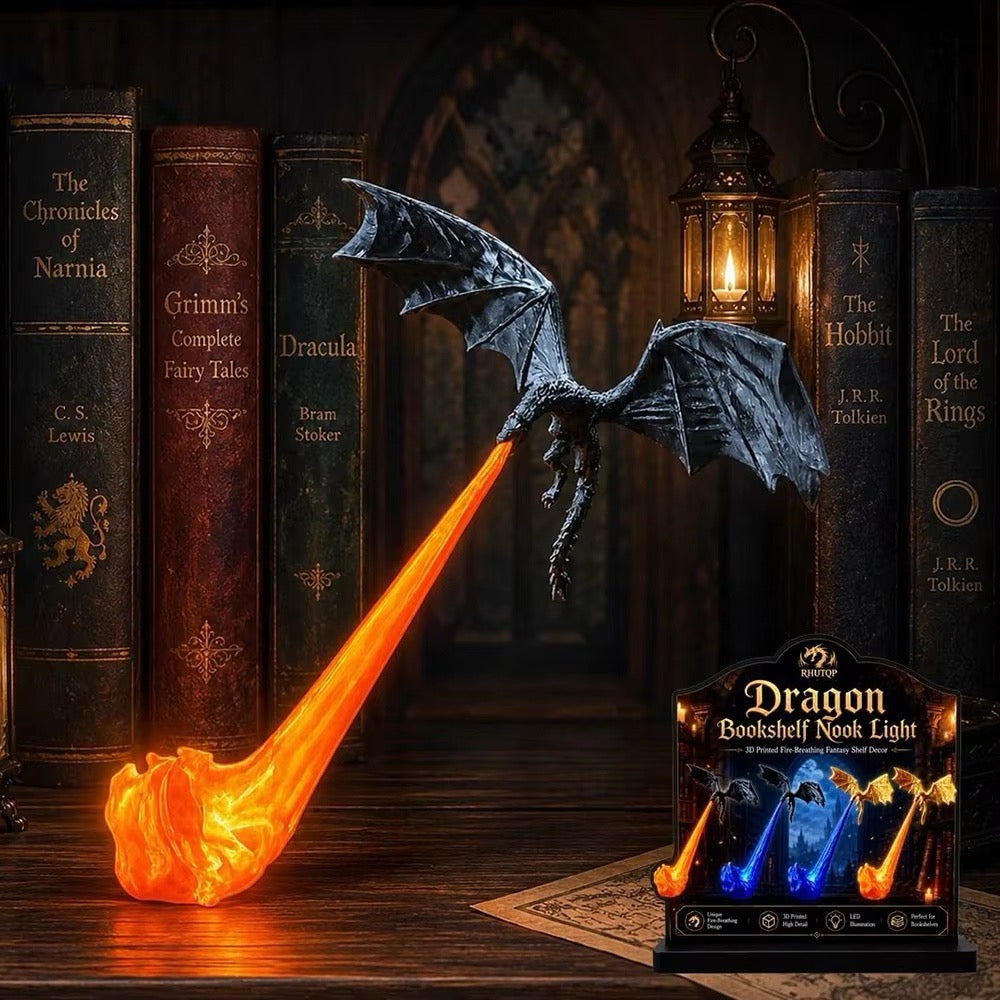 Flying Dragon Bookshelf Decor Light