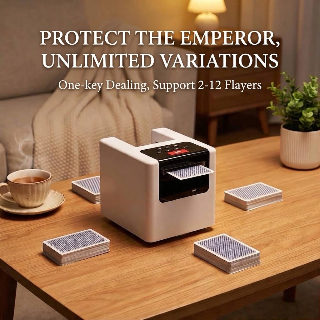 Automatic Playing Card Dealer – 360° Rotating USB Charging Cable